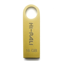 Флеш-накопитель USB 16GB Hi-Rali Shuttle Series Gold (HI-16GBSHGD)