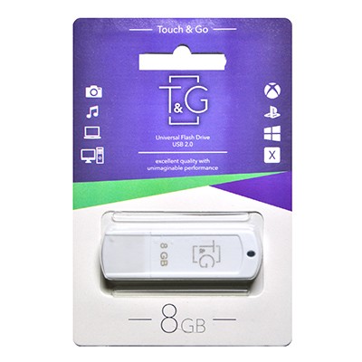 Флеш-накопитель USB 8GB T&G 011 Classic Series White (TG011-8GBWH)