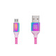 Кабель REAL-EL Premium USB - micro USB (M/M), 1 м, Rainbow (EL123500052)