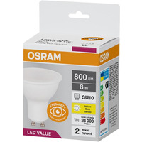 Лампа OSRAM LED GU10 8Вт 3000К 800Лм PAR1675 VALUE