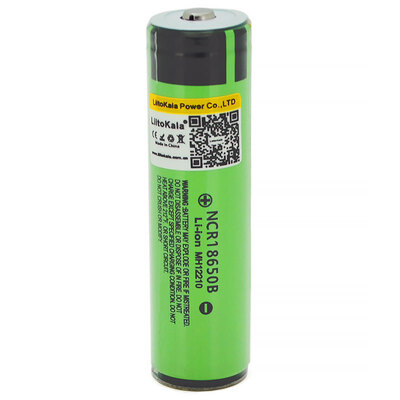 Акумулятор 18650 LiitoKala, 34B-PCB,3400mAh, 3.7V li-ion battery, 1 pcs, з контролером розряду