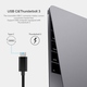 Перехідник USB-C - RJ45, Gigabit Ethernet 0,15 м, чорний Choetech