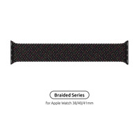 Ремінець Armorstandart Braided Solo Loop для Apple Watch 38mm/40mm/41mm Black Unity Size 6 (144 mm) (ARM64896)