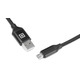 Кабель REAL-EL Premium Fabric USB - micro USB (M/M), 2 м, Black (EL123500048)