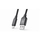 Кабель REAL-EL Premium Fabric USB - micro USB (M/M), 2 м, Black (EL123500048)