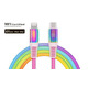 Кабель REAL-EL USB Type-C - Lightning (M/M), 1 м, Rainbow (EL123500054)