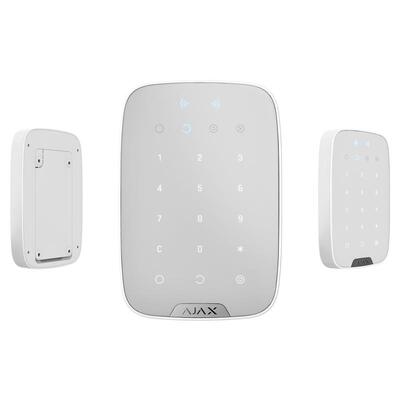 Беспроводная сенсорная клавиатура Ajax KeyPad Plus white (26078.83.WH)