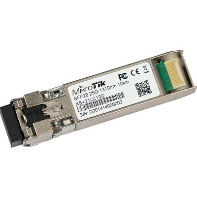 Трансивер MikroTik XS+31LC10D SFP28, 1x25GBaseLR, SM, 10км, LC