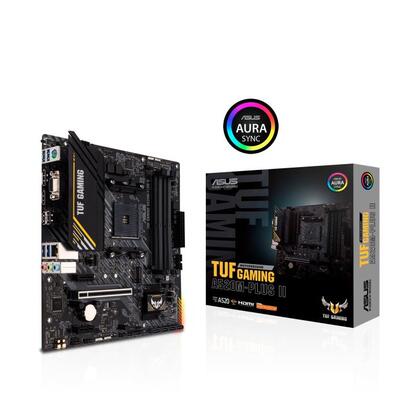 Материнcкая плата ASUS TUF GAMING A520M-PLUS II sAM4 A520 4xDDR4 HDMI DVI D-Sub mATX