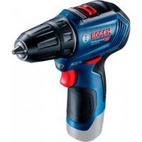 Шуруповерт-дрель аккумуляторный Bosch GSR 12 V-30, 12В, 30Нм, 20+1, 410/1600об/мин, 0.8кг, без АКБ и ЗУ