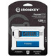 Флеш-накопитель USB3.2 128GB Kingston IronKey Keypad 200 Type-A Blue (IKKP200/128GB)