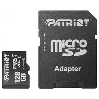 Карта пам`ятi MicroSDXC 128GB UHS-I Class 10 Patriot LX + SD-adapter (PSF128GMCSDXC10)