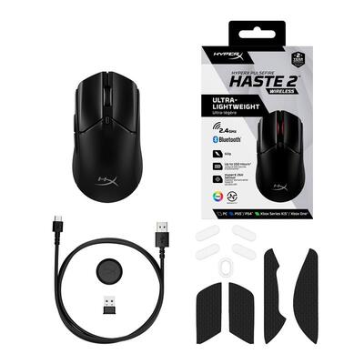 Мышь беспроводная HyperX Pulsefire Haste 2 Wireless Black (6N0B0AA)