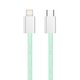 Кабель ColorWay Lightning + USB Type-C (M/M), 3.0 А, 1 м, Green (CW-CBPDCL061-G)