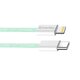 Кабель ColorWay Lightning + USB Type-C (M/M), 3.0 А, 1 м, Green (CW-CBPDCL061-G)