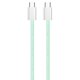 Кабель ColorWay USB Type-C + USB Type-C (M/M), 3.0 А, 1 м, Green (CW-CBPDCC061-G)