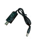 Адаптер XoKo USB -  DC (M/M), 5/12В, 0.8 м, Black (DC-5-12-1,5A)