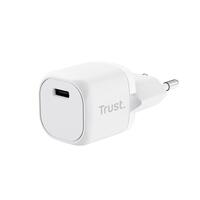 Зарядний пристрій мережевий Trust Maxo 20Вт, USB-C PD, білий