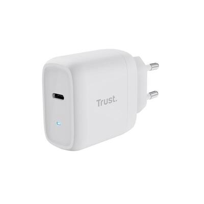 Зарядний пристрій мережевий Trust Maxo 45Вт, USB-C PD, білий