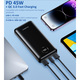 Павербанк Choetech 20000mAh, UPS mode, PD3.0 45W USB-C, QC3.0, 2хUSB-A 18W, Li-ion чорна