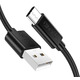 Кабель Choetech USB - USB Type-C (M/M), 1 м, Black (AC0002)