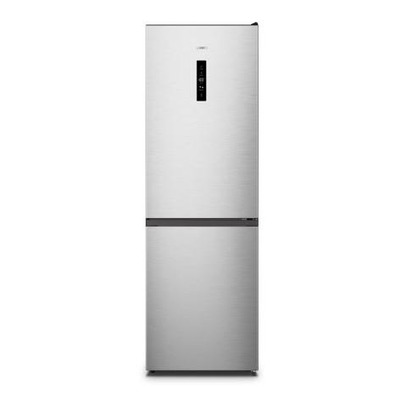 Холодильник Gorenje з нижн. мороз. камерою, 185х60х60см, 2 дв., Х- 207л, М- 93л, A++, NoFrost Plus, Fresh zone, Зовн. Диспл, сірий