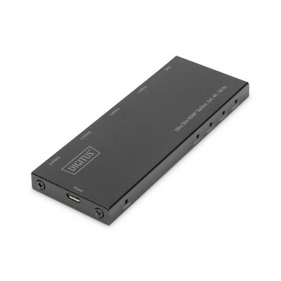 Відеосплітер DIGITUS HDMI (INx1 - OUTx4), 4K, Ultra Slim