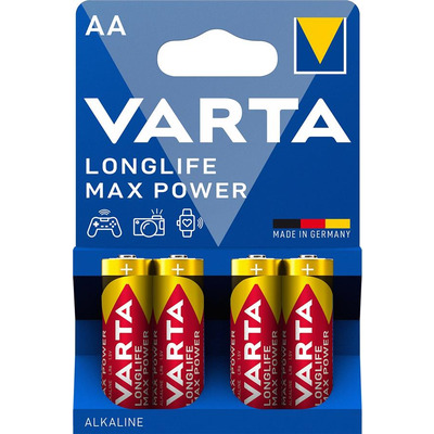 VARTA Батарейка LONGLIFE MAX POWER AA блистер, 4 шт.