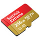 Карта памяти MicroSDXC 256GB C10 UHS-I SanDisk Extreme V30 U3 R190/W130MB/s + SD (SDSQXAV-256G-GN6MA)