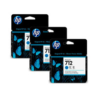 Картридж HP 712 DesignJet T230/T630 Cyan 3-Pack 29-ml