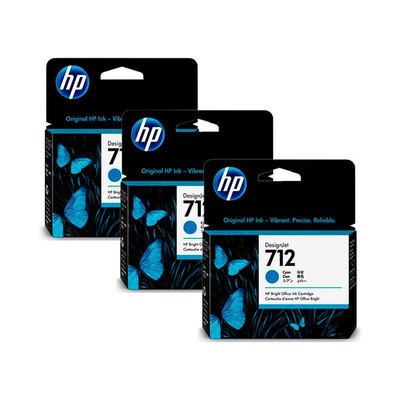 Картридж HP 712 DesignJet T230/T630 Cyan 3-Pack 29-ml