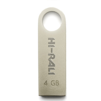 Флеш-накопитель USB 4GB Hi-Rali Shuttle Series Silver (HI-4GBSHSL)