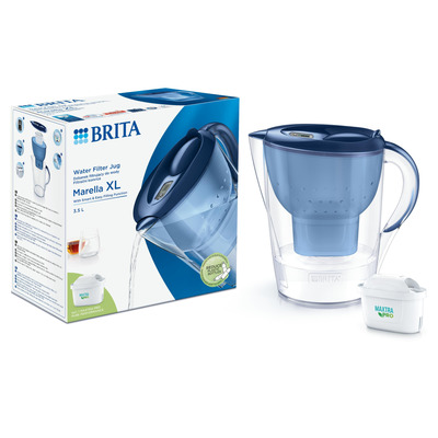 Фільтр-глечик Brita Marella XL Memo MXPro 3.5л (2л очищеної води) синій