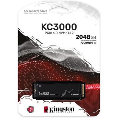 Накопичувач SSD 2TB Kingston KC3000 M.2 2280 PCIe 4.0 x4 NVMe 3D TLC (SKC3000D/2048G)