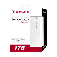 Портативний жорсткий диск Transcend 1TB USB 3.1 Type-C StoreJet 25C3S Срібний