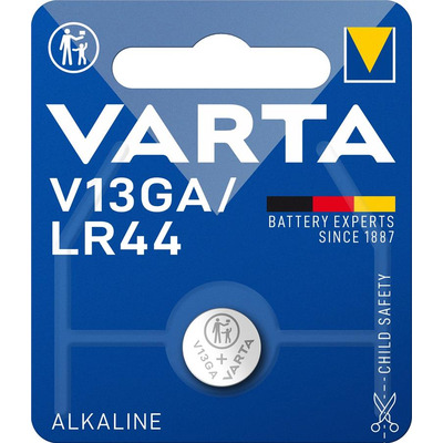 Батарейка Varta лужна V13 GA (LR44, LR1154, AG13, А76)  блістер, 1 шт