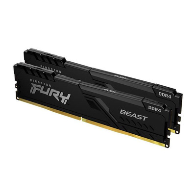 Память ПК Kingston DDR4 32GB KIT (16GBx2) 3733 FURY Beast