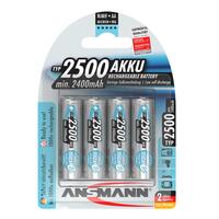 Аккумуляторы Ansmann AA/HR06 NI-MH 2500 mAh BL 4 шт