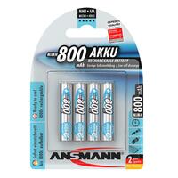 Аккумуляторы Ansmann AAA/HR03 NI-MH 800 mAh BL 4 шт