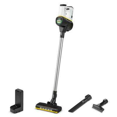 Пилосос Karcher безпровідна VC 6 CORDLESS OURFAMILY, конт пил -0.8л, автон. робота до 50хв, вага-2.5кг, НЕРА 12, білий