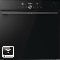 Духова шафа Gorenje електрична, 77л, A+, пара, дисплей, Wi-Fi, чорний