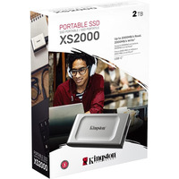 Накопитель внешний SSD Portable USB 2.0ТB Kingston XS2000 Silver (SXS2000/2000G)