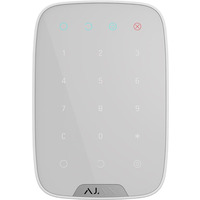 Ajax Беспроводная сенсорная клавиатура KeyPad, Jeweller, 3V*4ААА, белая