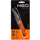 Neo Tools 63-026 Нож складной с фиксатором, лезвие 8,5 см для ремней, чехол, 110 г