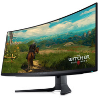 Монітор DELL 34" AW3423DWF HDMI, 2xDP, USB3.2, Audio, QD-OLED, 3440x1440, 21:9, 165Hz, 0.1ms, sRGB 149%, Delta E<2, CURVED, FreeSync, HAS, HDR400