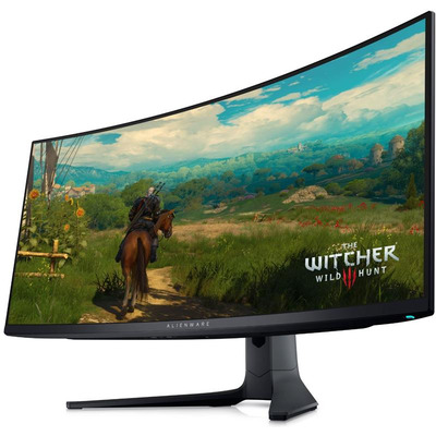 Монітор DELL 34" AW3423DWF HDMI, 2xDP, USB3.2, Audio, QD-OLED, 3440x1440, 21:9, 165Hz, 0.1ms, sRGB 149%, Delta E<2, CURVED, FreeSync, HAS, HDR400