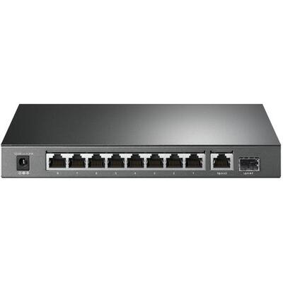 Комутатор TP-LINK TL-SG1210P 8xGE (8xPoE), 1xSFP, 63Вт, Некерований