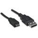 Кабель Atcom USB - micro USB V 2.0 (M/M), 0.8 м, черный (9174) пакет