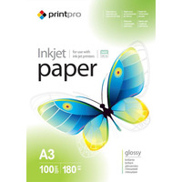 Фотобумага PrintPro глянцевая 180г/м2 A3 100л (PGE180100A3)