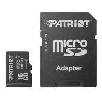 Карта пам`ятi MicroSDHC 16GB UHS-I Class 10 Patriot LX + SD-adapter (PSF16GMCSDHC10)